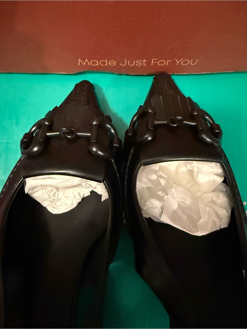 Torgeis NIB Women’s Size 7 Black Leather Slingback Mules with Bit Detail - Picture 6 of 10